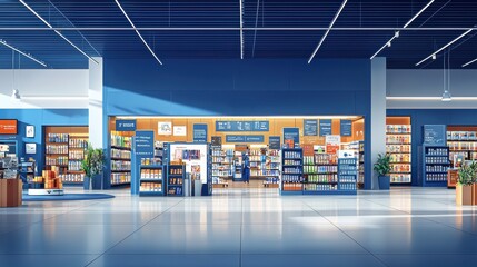 Leinwandbilder - Implementing iot devices for a smart retail experience in modern stores enhancing seamless standards and customer engagement
