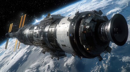 Leinwandbilder - Connecting earth and space exploring the space elevator concept for future travel and transportation