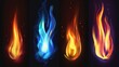 © 云琛 赵 - Color gradient with bright rich neon vivid glow like fire on hot metal, creating an eye-catching design for template use. Stunning visual effect achieved through the combination of colors and elements