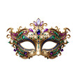 © Naznin - Ornate Venetian mask intricate gold filigree