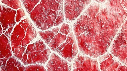 Poster - Overripe red cucumber skin texture with white cracks detailed close up organic natural background for food and agriculture themes
