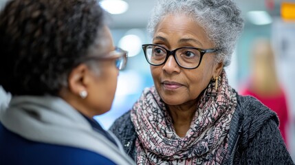 Wall Mural - Patient consults dermatologist about skin mole examination in a clinical setting for health awareness