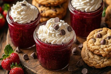 Sticker - Chocolate Chip Cookies with Cream and Jam