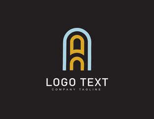 Wall Mural - Modern minimalist symmetry logo concepts