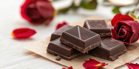 Chocolate and Rose Petals