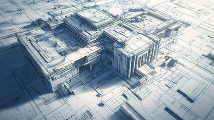 Poster - Digital Blueprint of Large Construction Project in Standard Scale