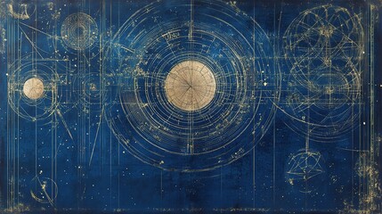 Poster - Intricate Blueprint Design with Detailed Measurements and Scale