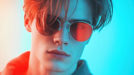 Poster - An influencer creating content with a ring light and camera, engaging their online audience through product reviews, tutorials, or lifestyle content.