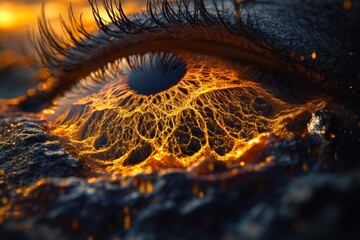 Wall Mural - Fiery Eye of the Cosmos