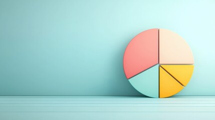 Poster - an infographic combining a pie chart and a bar chart to present data about customer demographics and