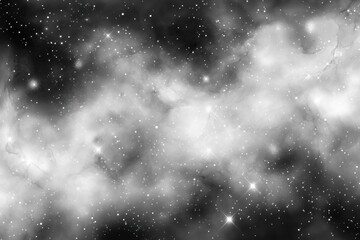 Wall Mural - Monochrome Nebula Background