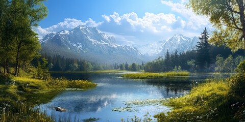 Aufkleber - Stunning landscapes featuring breathtaking scenery ideal for showcasing the beauty of nature. These landscapes highlight the intricate details of natural surroundings, making landscapes captivating to