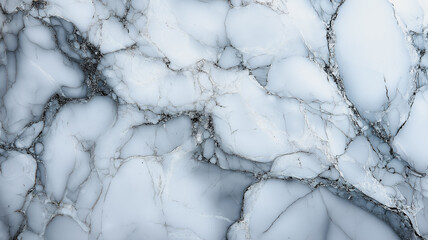 Poster - Abstract Marble Texture: A close-up view of a cool-toned marble surface, showcasing intricate veins and swirls in a captivating pattern. This image evokes a sense of elegance and luxury.