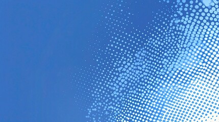 Poster - Abstract Blue Background with Halftone Pattern for Creative Use