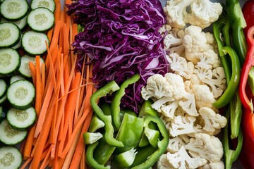 a vibrant array of fresh vegetables