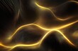 © Moni - Waves of gold flow across a dark landscape in abstract