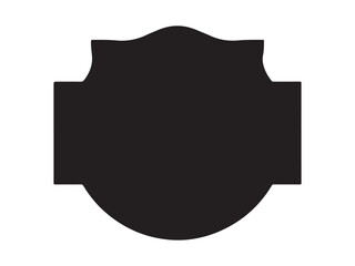 Wall Mural - blank ornate shield shape vector graphic