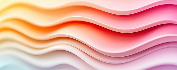 Poster - Pastel abstract background idea. Colorful abstract wavy background design for modern graphics and artwork.