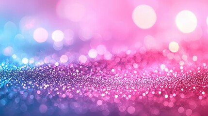 Aufkleber - Glitter abstract background concept. A vibrant and dreamy background of shimmering pink and blue lights.