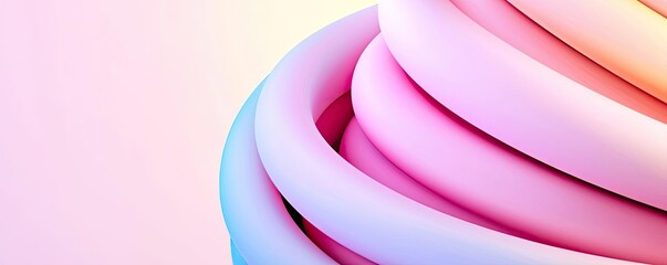 Poster - Pastel abstract background idea. Vibrant abstract design featuring colorful spirals and smooth gradients.