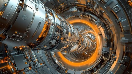 Poster - Innovative Industrial Design of a Digital and Futuristic Tunnel
