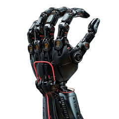 Poster - Advanced Robotic Hand with Intricate Mechanical Design and Detail