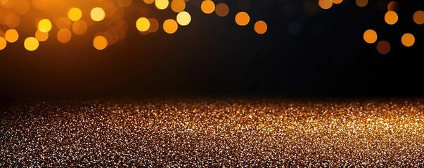 Poster - Glitter abstract background concept. Shimmering golden glitter background enhances festive and celebratory themes.