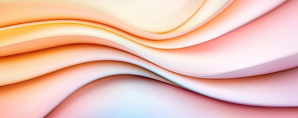 Poster - Pastel abstract background idea. A vibrant abstract wave pattern in soft pastel colors for creative design projects.