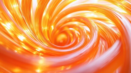 Aufkleber - Neon abstract background idea. Abstract swirling patterns with vibrant orange lights creating dynamic movement.