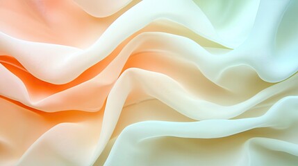Poster - Pastel abstract background idea. Soft, flowing fabric in pastel colors, ideal for backgrounds and design elements.
