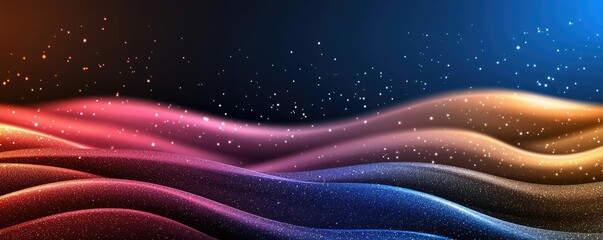 Aufkleber - Glitter abstract background concept. Abstract waves of vibrant colors create a dynamic and energetic visual effect.