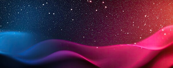 Aufkleber - Glitter abstract background concept. Abstract wave pattern with vibrant colors and starry background for creative designs.