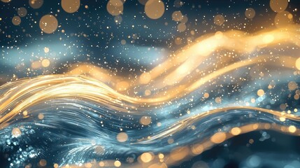 Aufkleber - Splash abstract background concept. A mesmerizing blend of water and light, creating a tranquil and dynamic atmosphere.