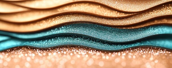 Poster - Glitter abstract background concept. Abstract design with layers of shimmering colors creating a mesmerizing visual effect.