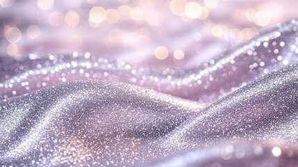 Aufkleber - Glitter abstract background concept. Close-up of shimmering fabric with sparkling reflections in soft pastel colors.