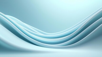 Aufkleber - Waves abstract background idea. Elegant blue wave abstract background design for creative projects and digital media.