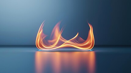 Poster - Splash abstract background concept. Abstract flames dancing on a reflective surface, evoking warmth and energy.
