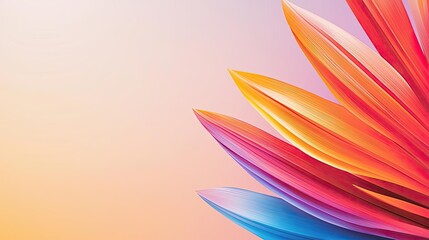 Poster - Splash abstract background concept. Vibrant colorful petals create a stunning floral design and abstract background.
