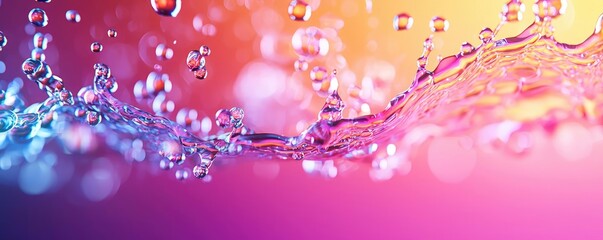 Poster - Splash abstract background concept. Colorful water splashes create a vibrant and dynamic visual experience.