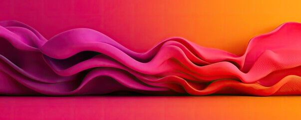 Poster - Splash abstract background concept. Vibrant abstract waves in pink and orange creating a dynamic visual experience.