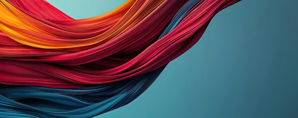 Poster - Splash abstract background concept. Colorful abstract waves flow gracefully, creating a vibrant visual experience.