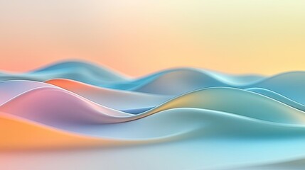 Poster - Waves abstract background idea. Abstract colorful waves create a soothing and modern digital background.