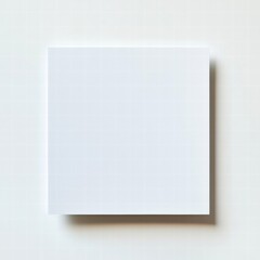 Aufkleber - Blank white sheet of paper resting on a flat surface in minimalistic setting. Generative AI