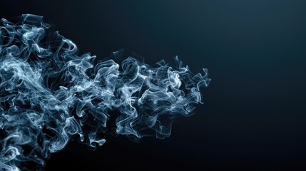 Poster - Smoke abstract background idea. Abstract smoke on a dark background creating intricate patterns and designs.