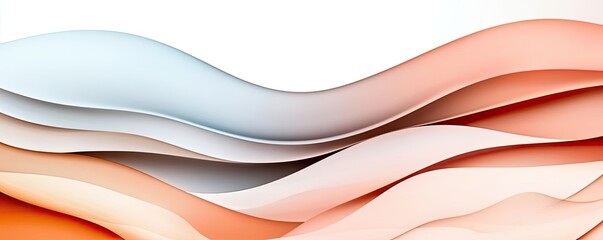 Poster - Smoke abstract background idea. Abstract wavy patterns in soft gradient colors for creative design projects.