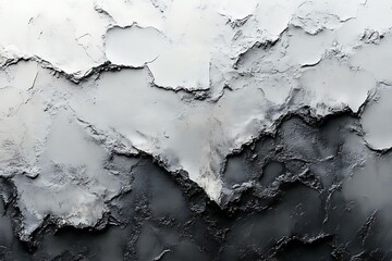 Abstract grayscale texture of rough, uneven surface.