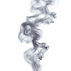 Wall Mural - ethereal white smoke on minimalist canvas, flowing wisps against a stark background, creating a sere