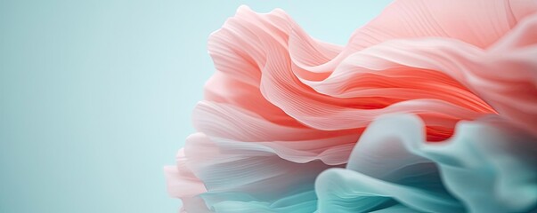 Poster - Soft abstract background idea. Delicate pastel petals layer softly in an artistic display of color and texture.