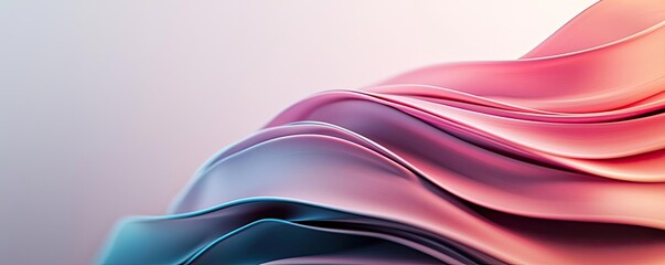 Aufkleber - Soft abstract background idea. Vibrant waves of color blend seamlessly, creating an artistic and modern visual effect.