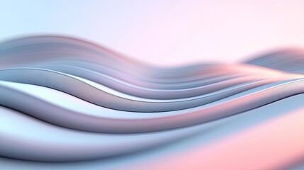 Poster - Soft abstract background idea. Abstract waves in soft hues create a calming and modern visual landscape.